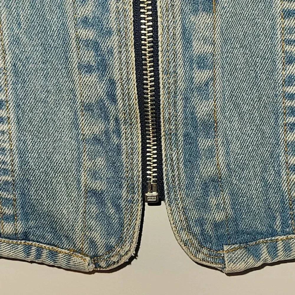 Looney Tunes Warner Bros embroidered denim vest biker kids LOT F